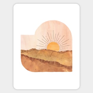 Abstract sunset Sticker